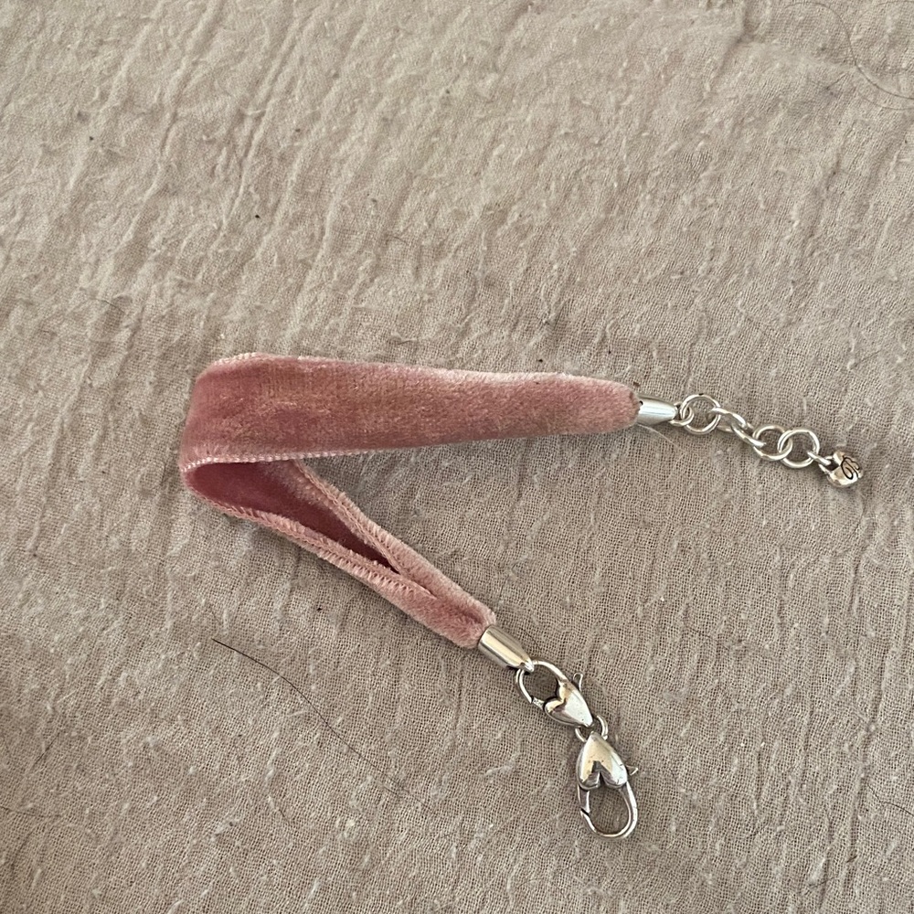 Brighton Pink Velvet bead bracelet